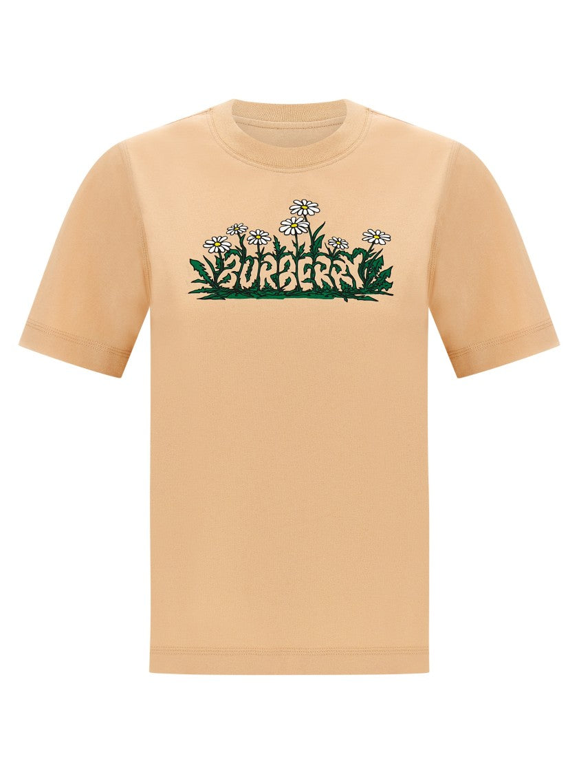 Burberry Vibrant Floral Print Cotton T-Shirt