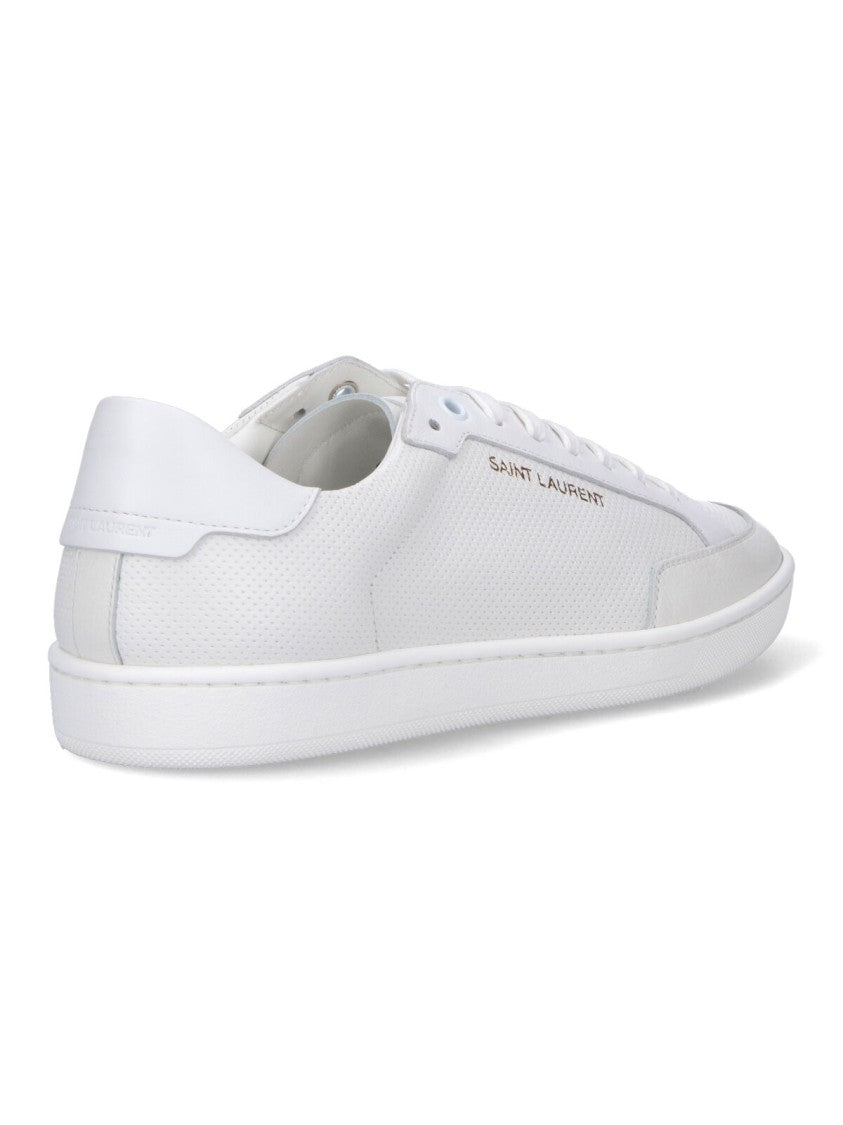Saint Laurent Low-Top Sneakers With Perforated Detailing