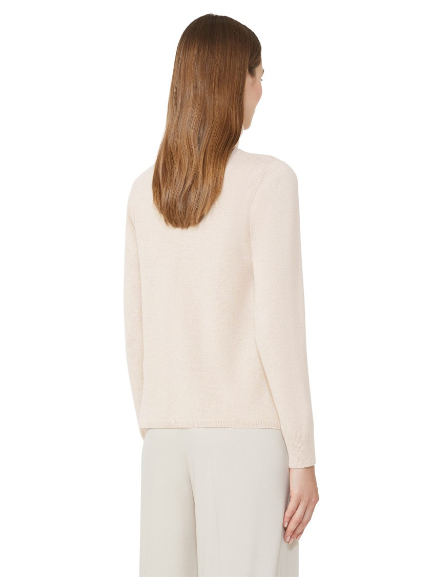 Max Mara Classic White Knit Sweater