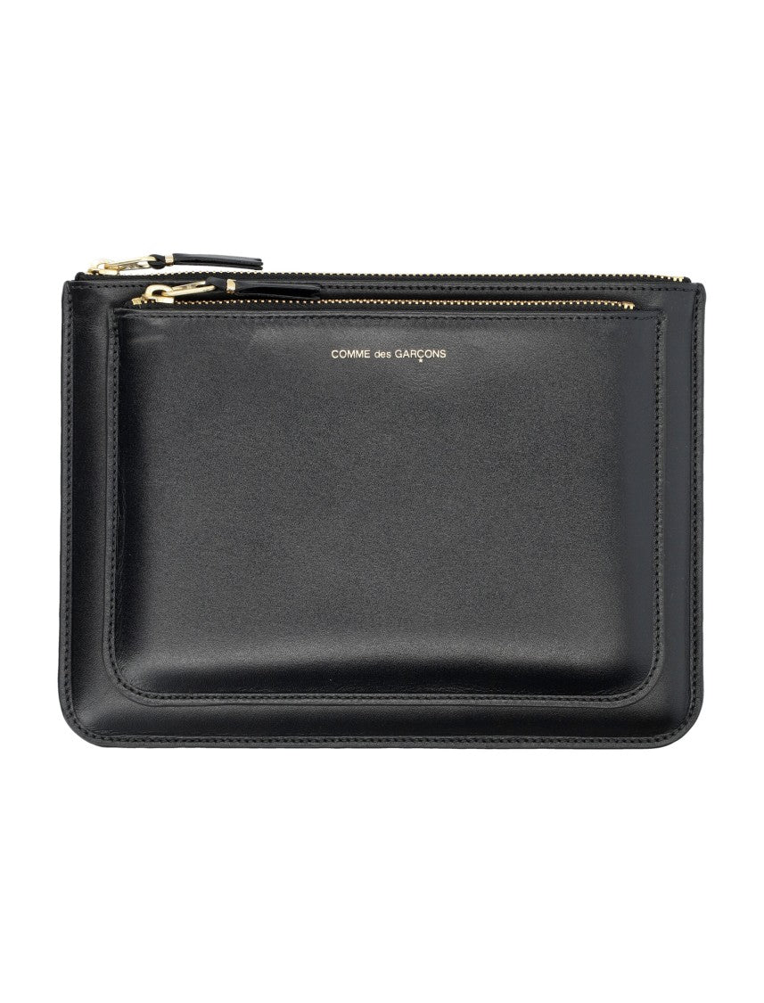 Comme Des Garçons Rectangular Matte Finish Pouch