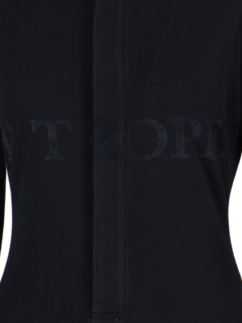 Duran Lantik Cut-Out Logo Shirt – Black