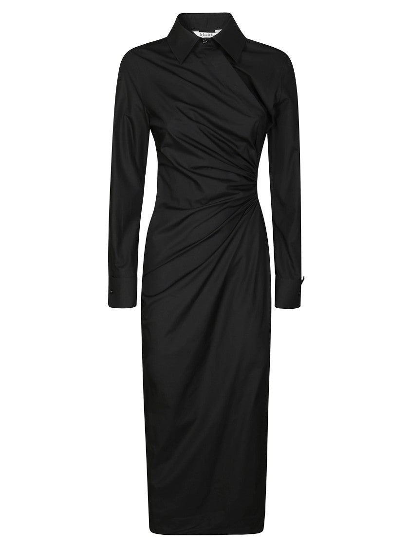 Max Mara Fitted Midi Dress With Ruched Detail