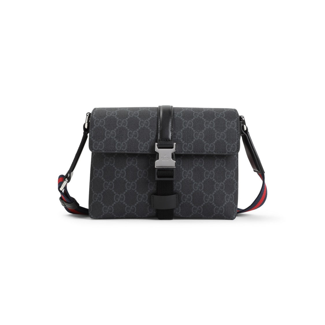 Gucci Gg Supreme Textile And Leather Shoulder Bag