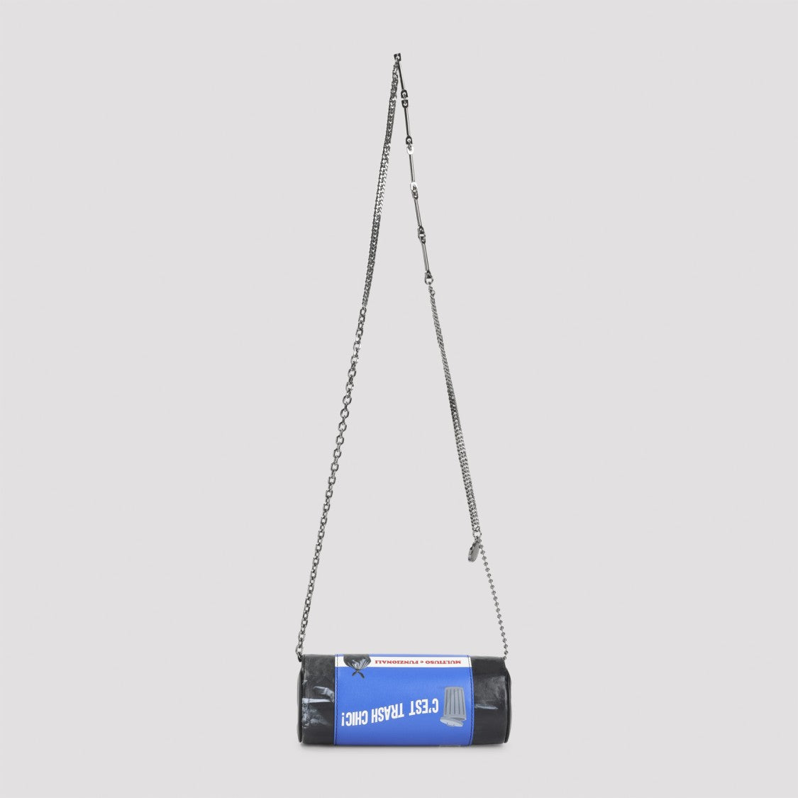 Moschino Tube-Shaped Black Shoulder Bag