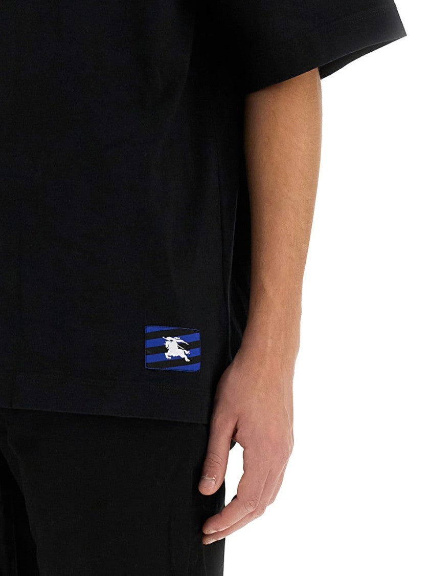 Burberry Ekd Patch T-Shirt In Soft Cotton