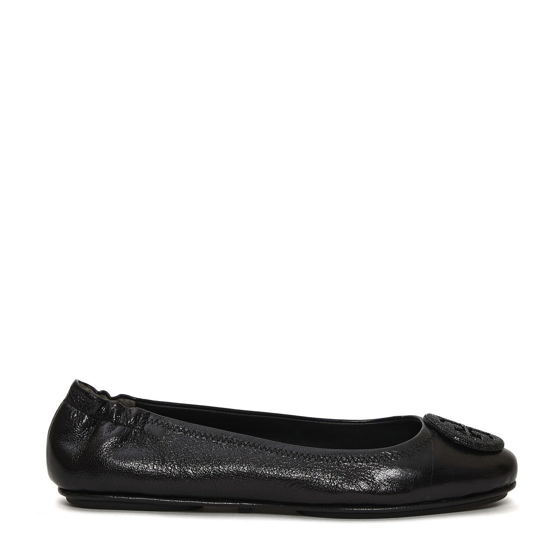 Tory Burch Minnie Travel Black Ballerina