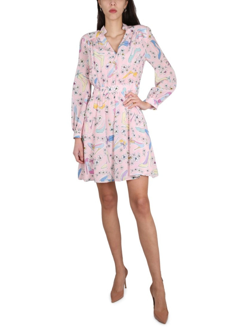 Boutique Moschino Heels And Flowers Dress