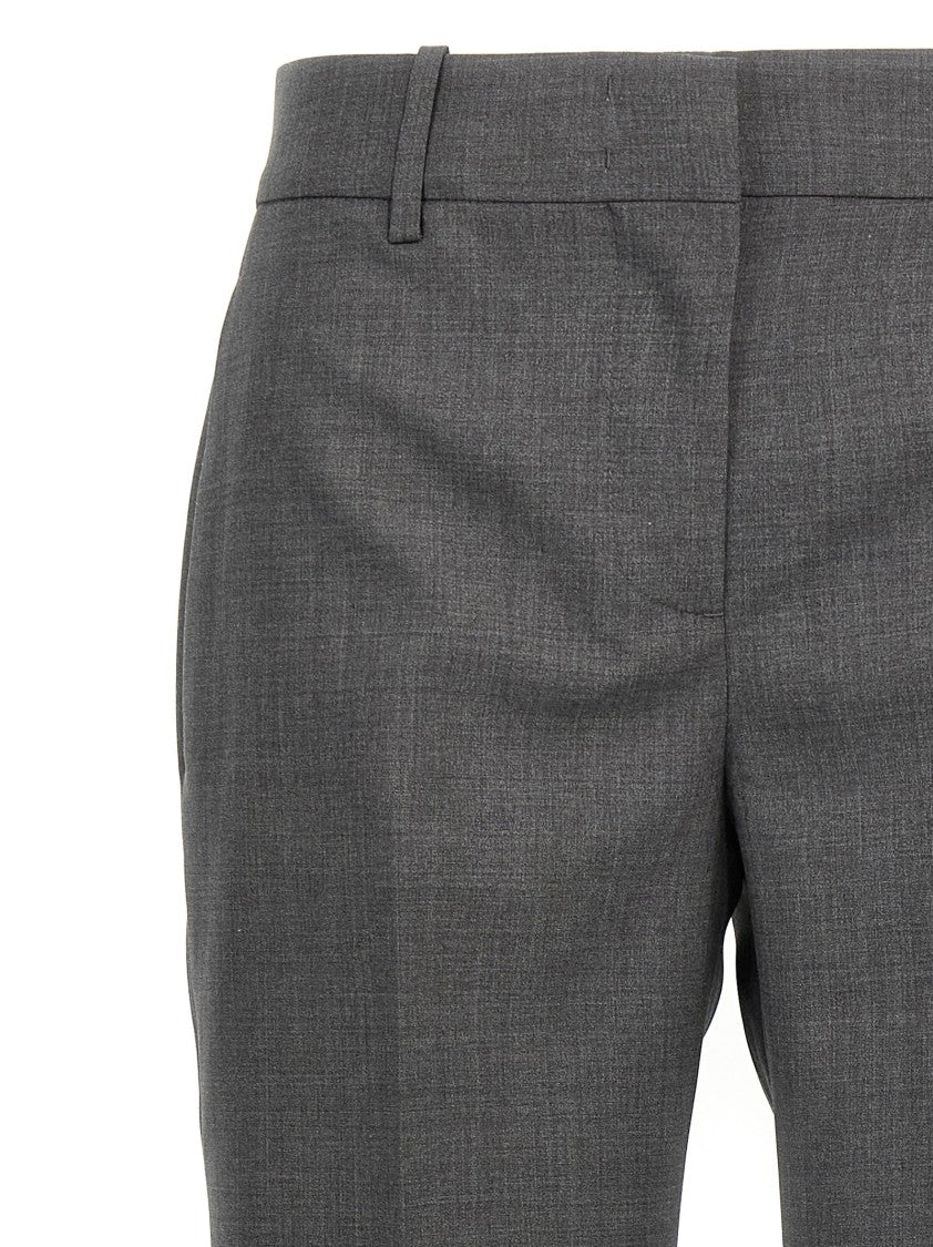 Ermanno Scervino Melange Virgin Wool Trousers