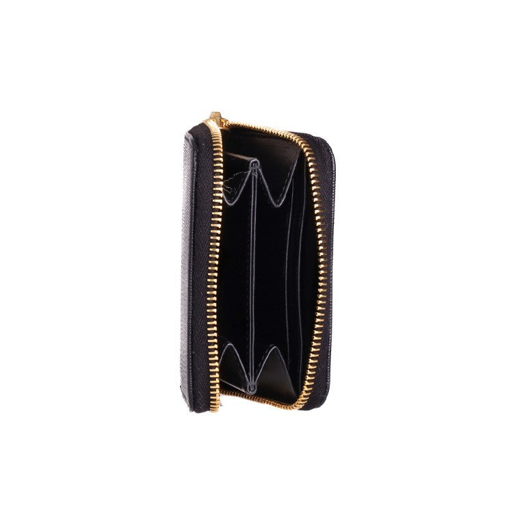 Prada Textured Black Calf Leather Wallet