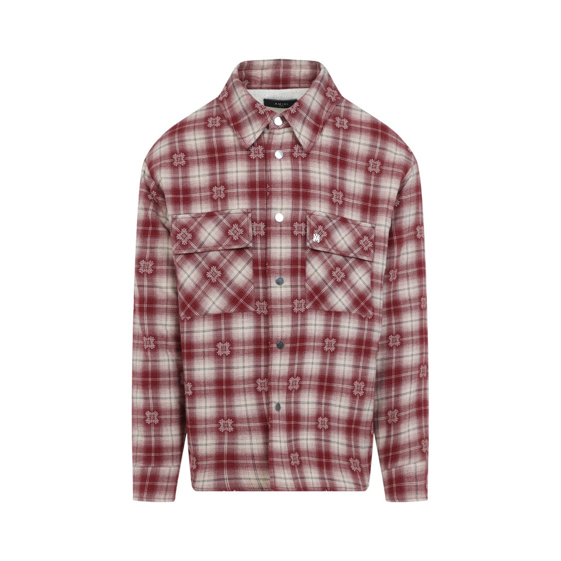 Amiri Deep Red Cotton Padded Overshirt