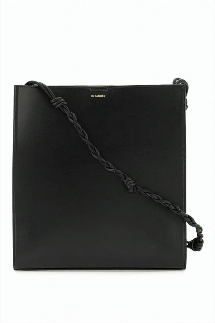 Jil Sander Rectangular Leather Shoulder Bag With Braided Strap