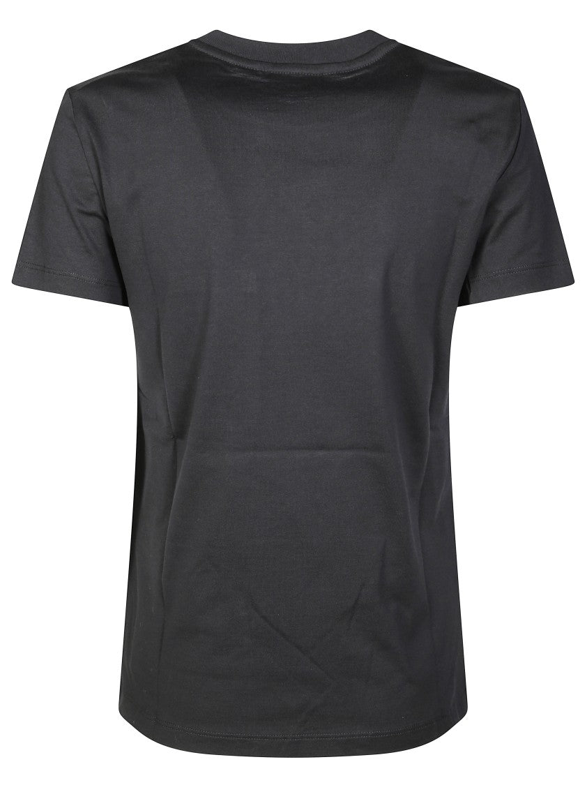 Max Mara Fitted Short-Sleeved T-Shirt With Classic Crew Neck