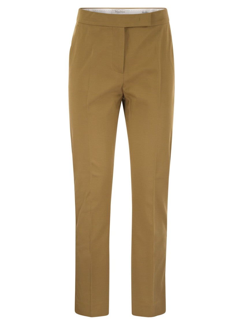 Max Mara Okra - Cotton Satin Trousers