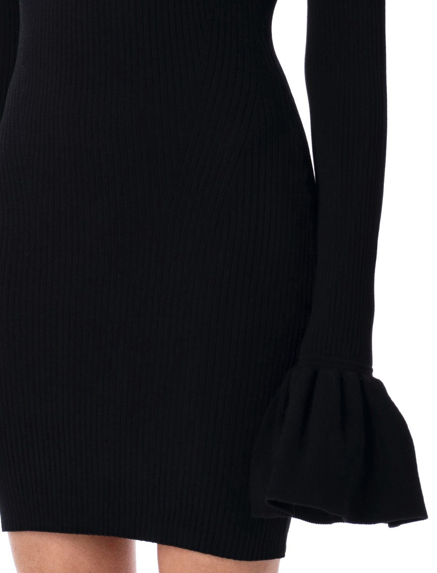 Rotate Knit Mini Cutout Dress