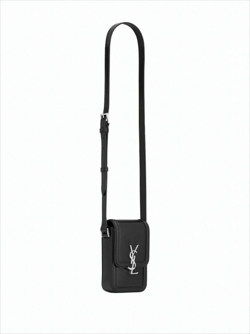 Saint Laurent Compact Crossbody Bag In Smooth Calf Leather