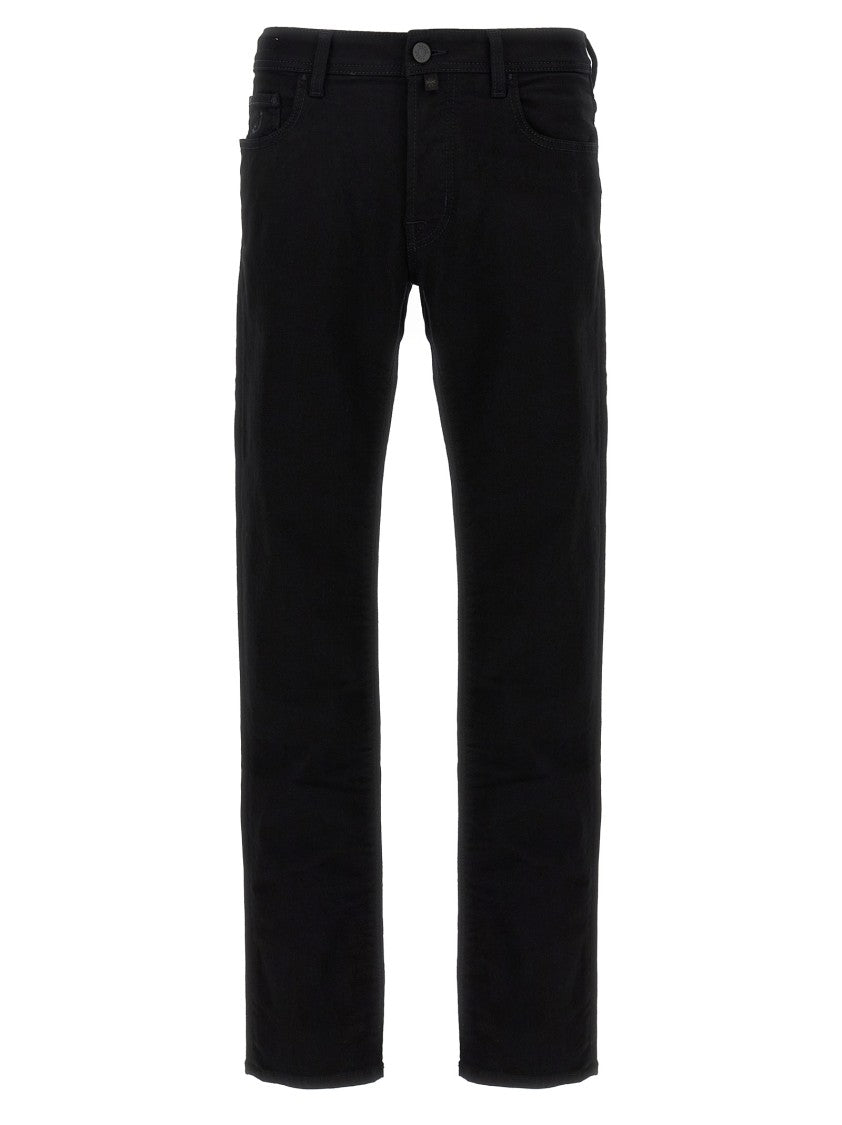 Jacob Cohen Mid-Rise Slim Fit Black Denim Jeans