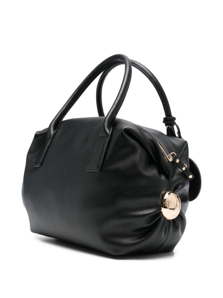 Liu Jo Textured Synthetic Leather Handbag With Gold-Tone Accents