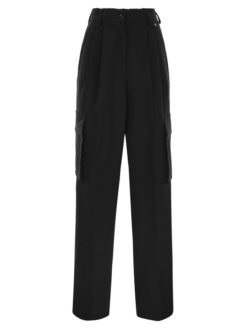 Herno Soft Wool Cargo Pants