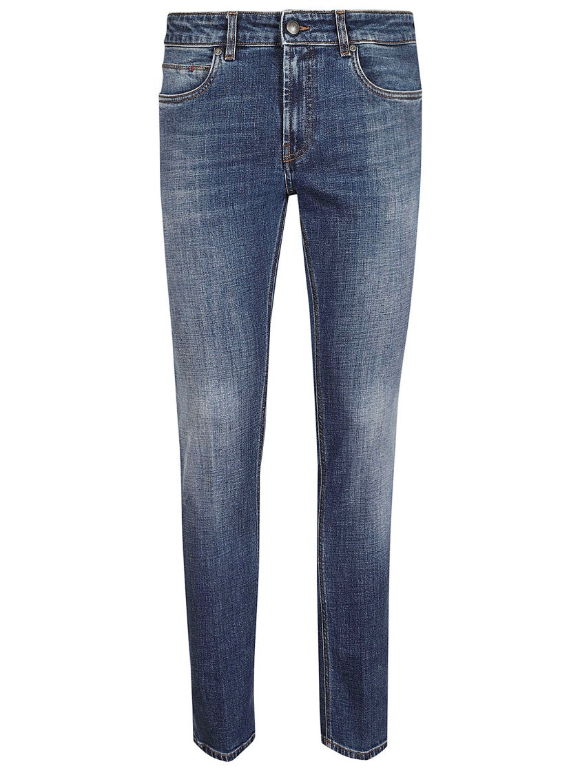 Fay Slim Fit Faded Wash Denim Jeans
