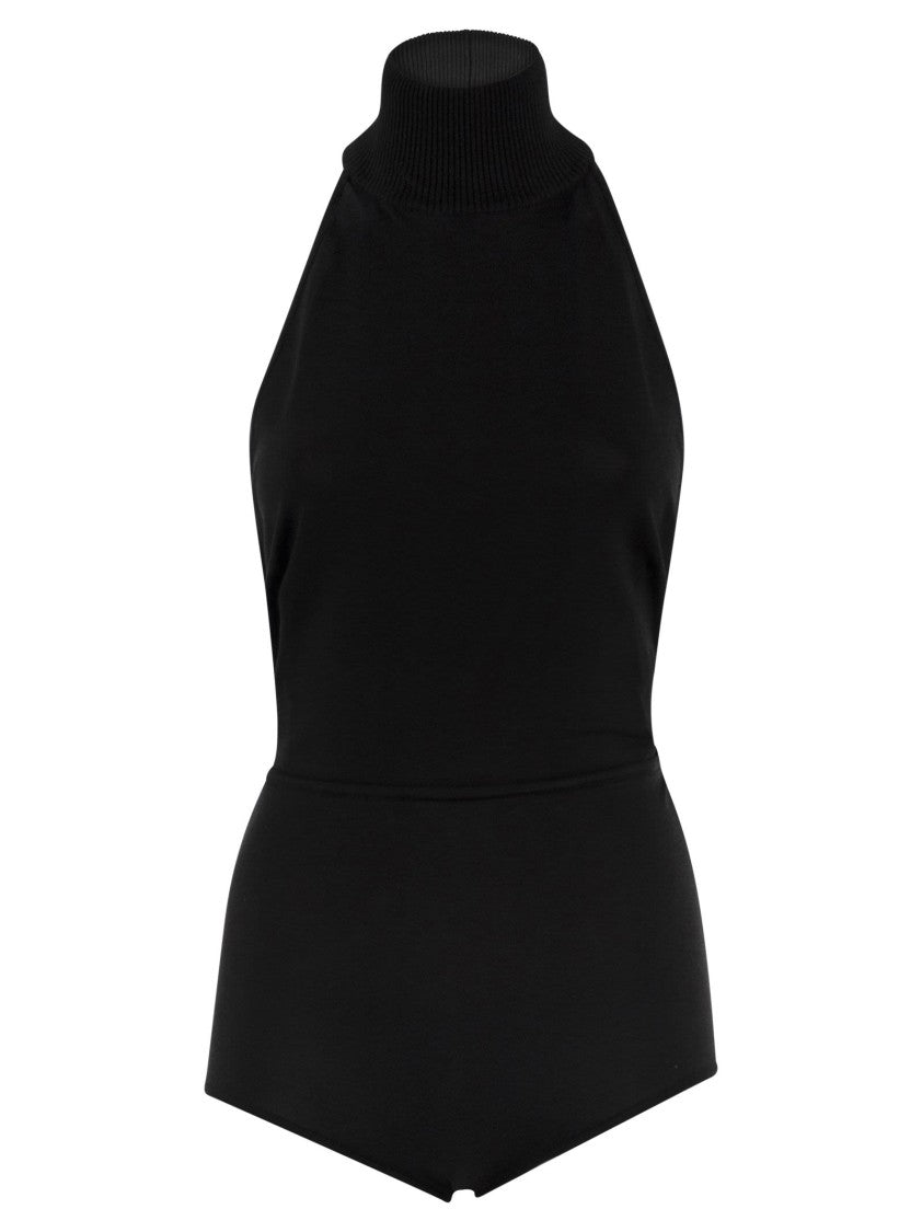 Max Mara Apogeo1234 - Viscose Turtleneck Jersey Bodysuit