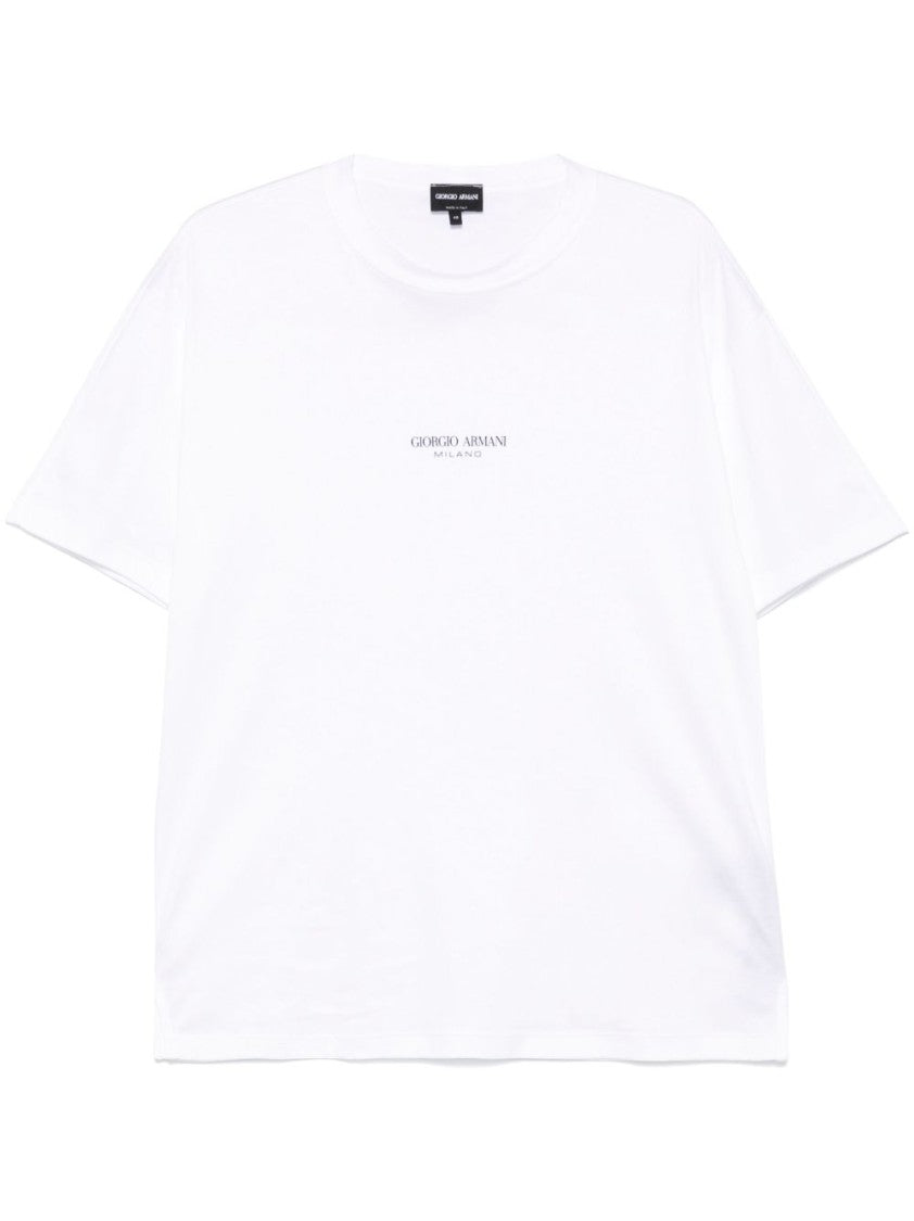 Giorgio Armani Crew Neck T-Shirt With Logo