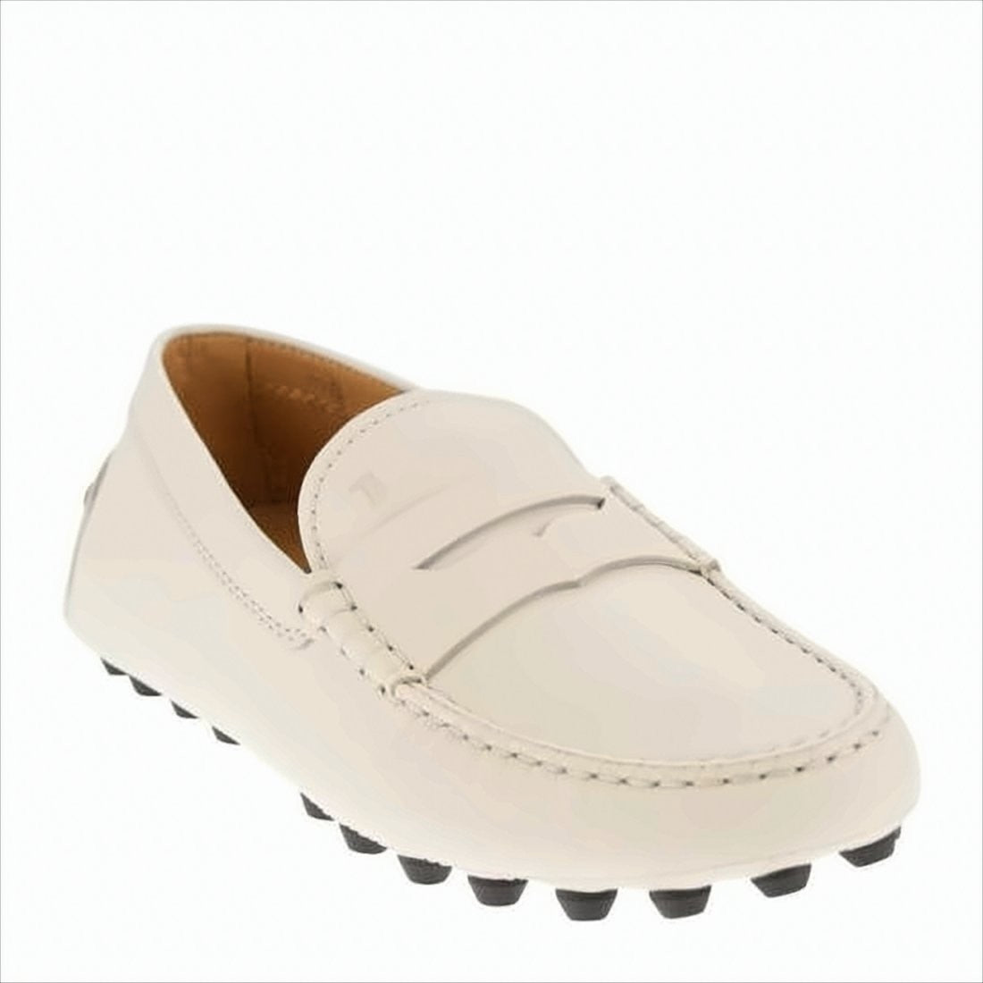 Tod's Leather Loafer With Penny Strap And Rubber-Studded Sole