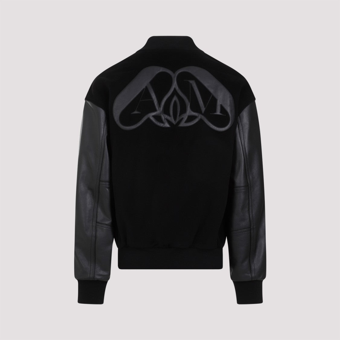 Alexander Mcqueen Black Calf Leather Jacket