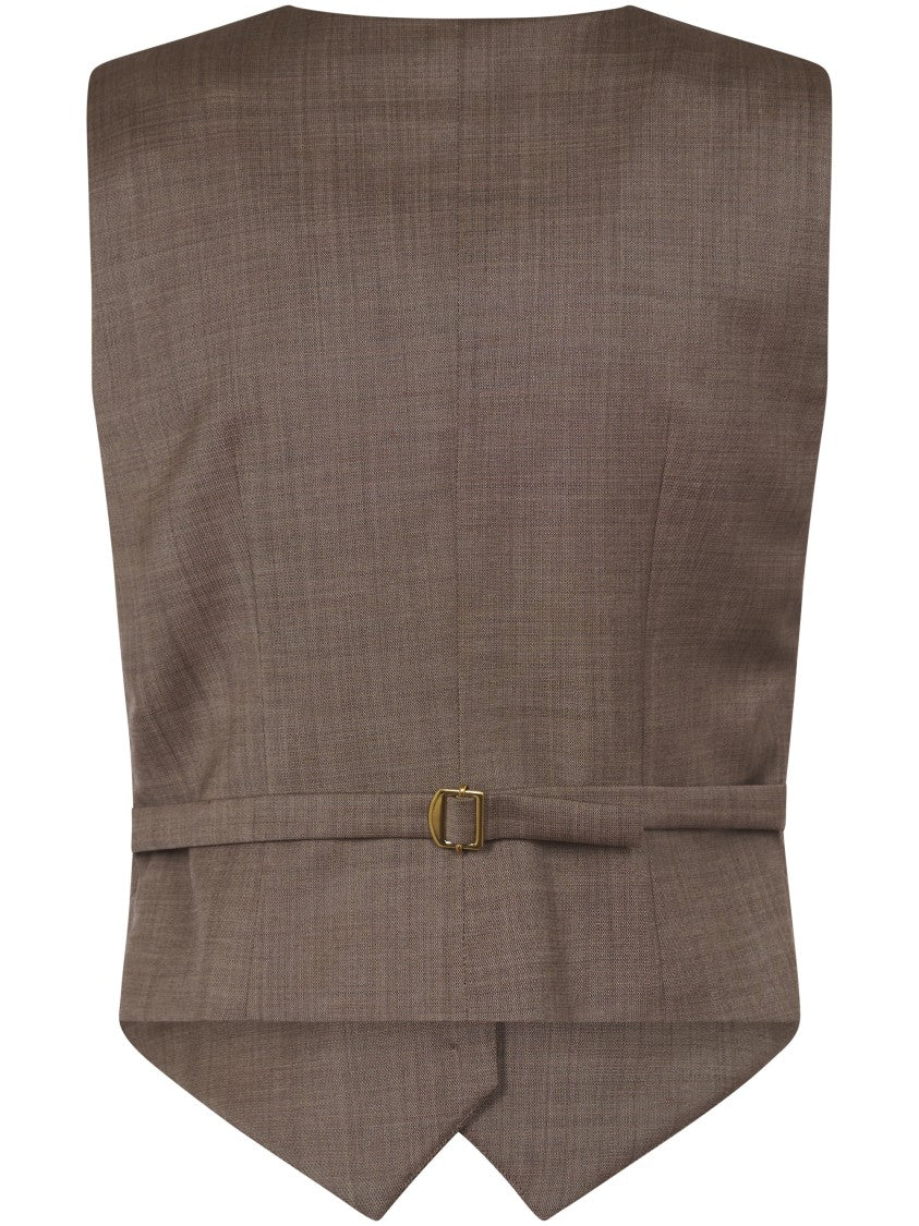 Philosophy Di Lorenzo Serafini Tailored Vest With Deep V-Neckline