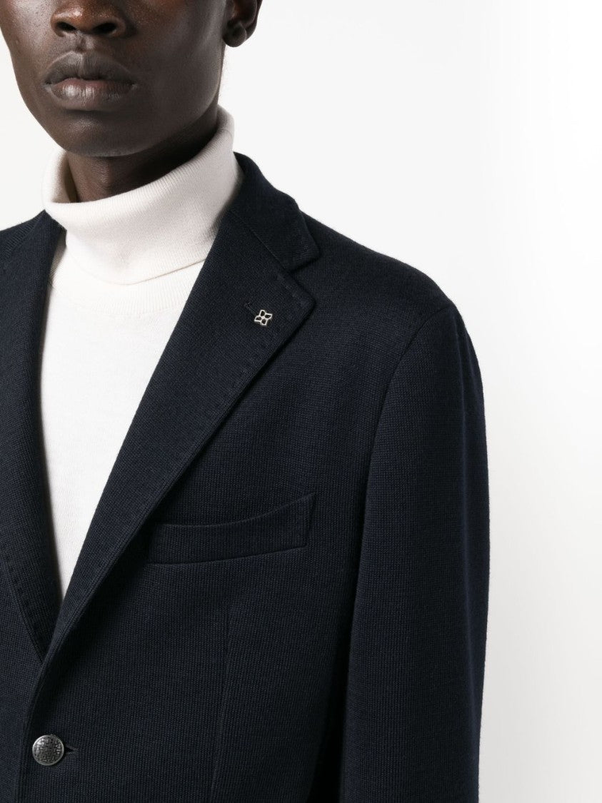 Tagliatore Tailored Blazer-Style Jacket With Textured Weave