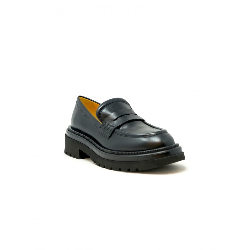 Mara Bini T218 Black Leather Hester Loafer
