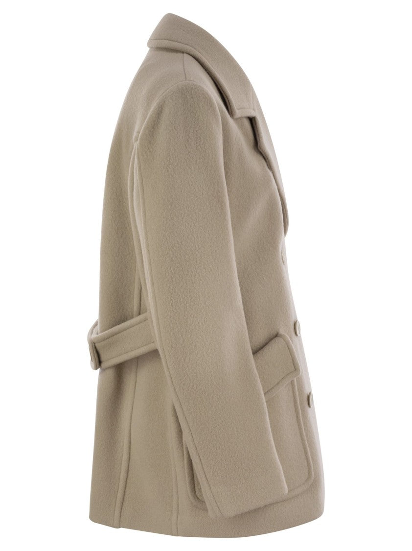 Fay Wool And Cashmere Peacoat
