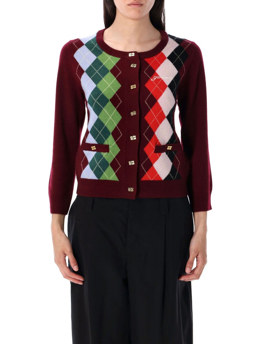 Ganni Argyle Cardigan