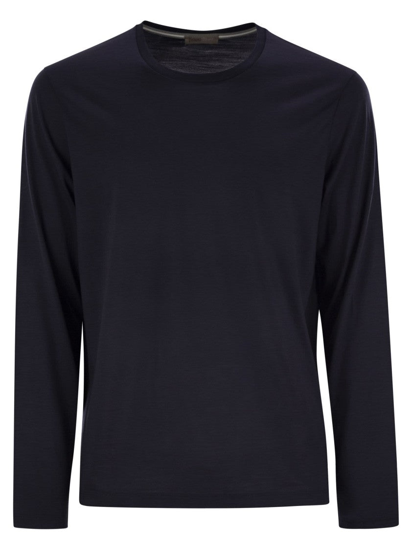 Herno Combed Yarn Wool Jersey T-Shirt