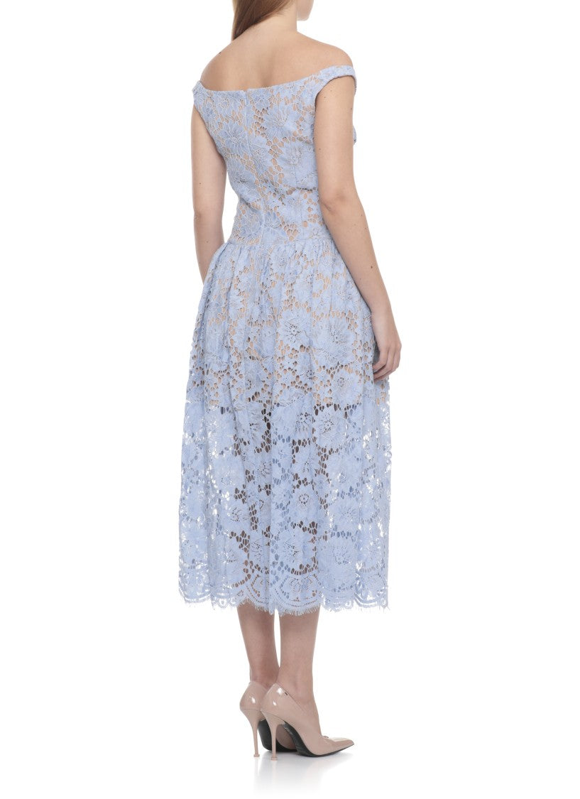 Self-Portrait Floral Lace Dress