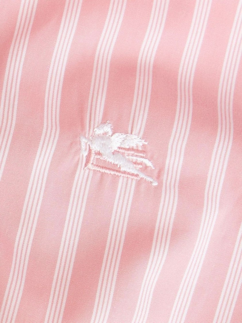 Etro Cotton Shirt With Bold Pink