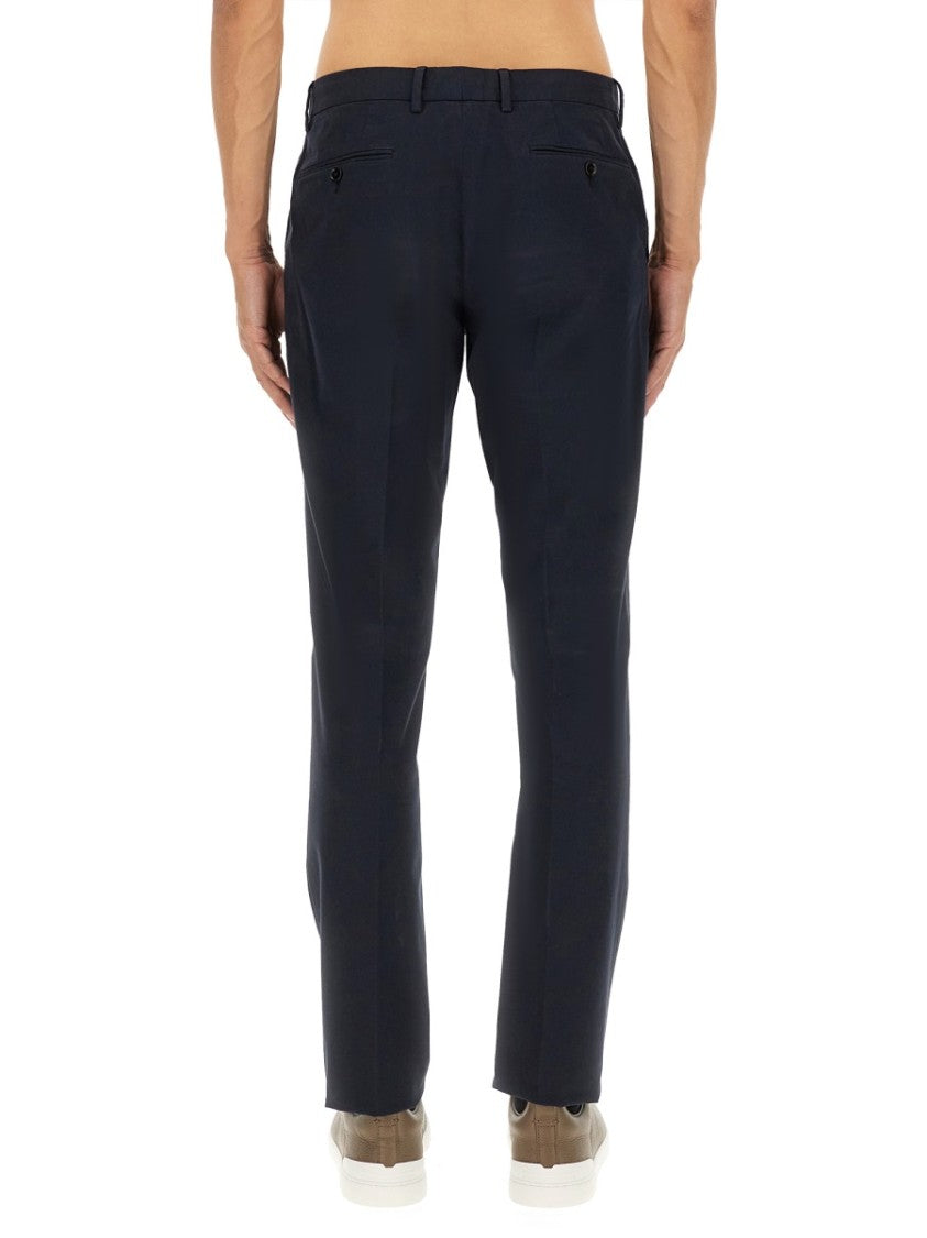 Zegna Tailored Slim Fit Blue Pants