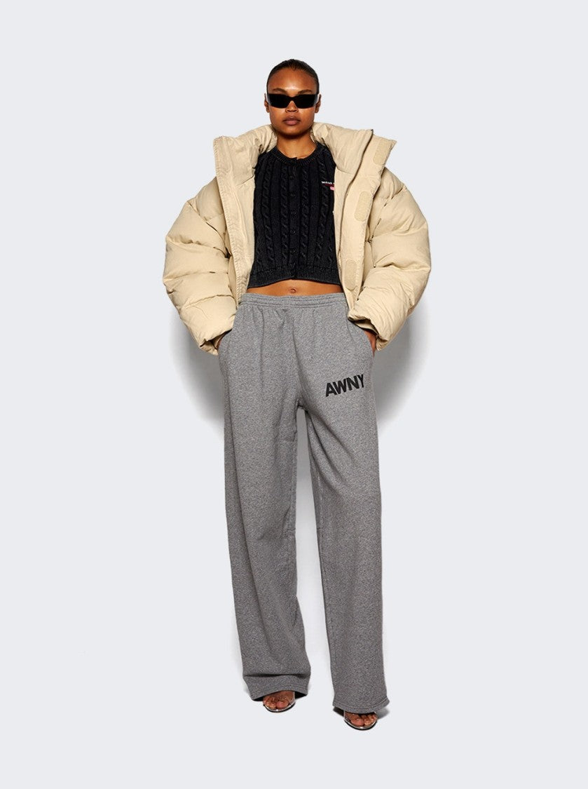T By Alexander Wang Cropped Crewneck Cardigan - Washed Black