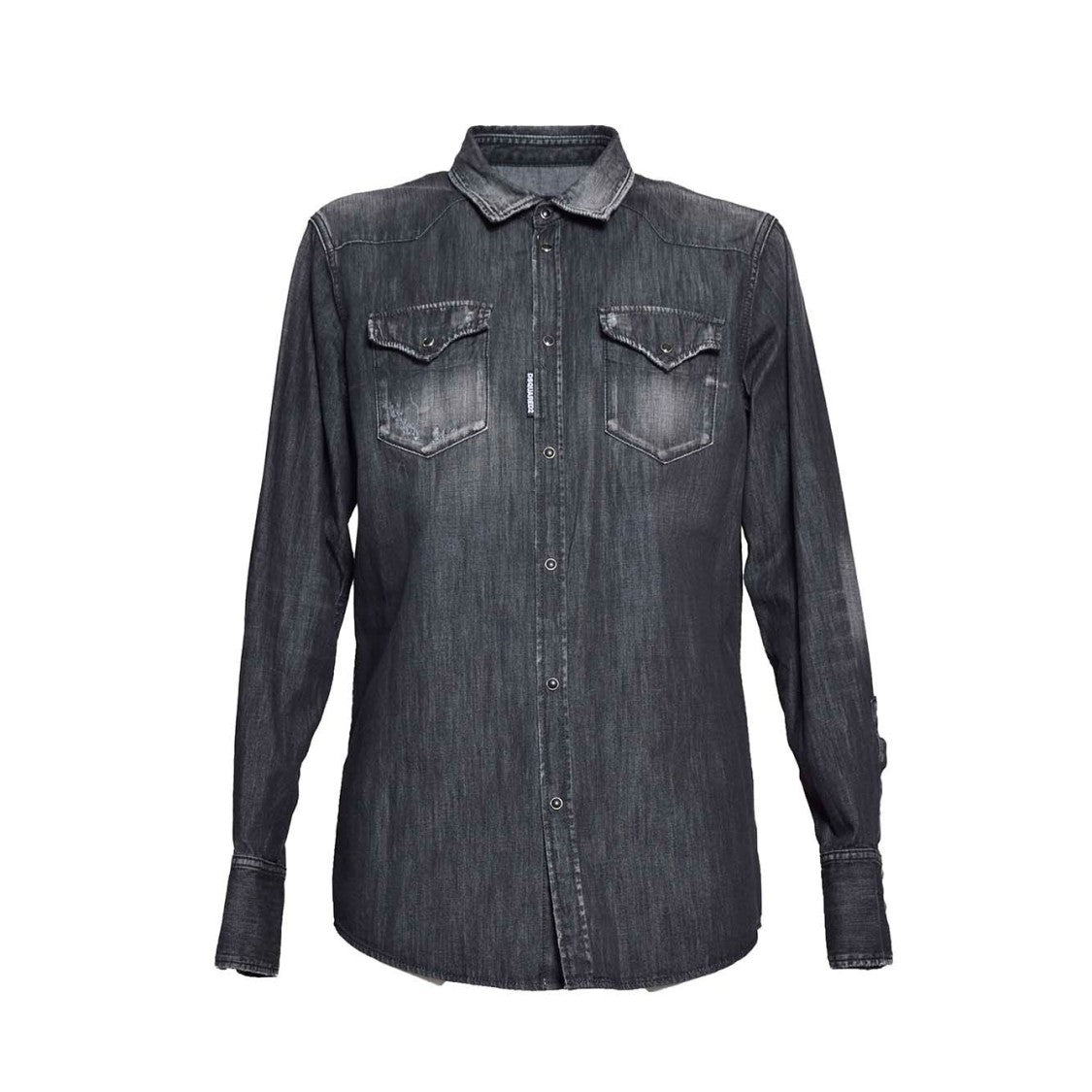 Dsquared2 Black Cotton Classic Western Shirt