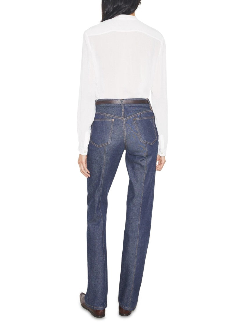 Tory Burch Delicate Georgette Blouse With Signature Bow Detail