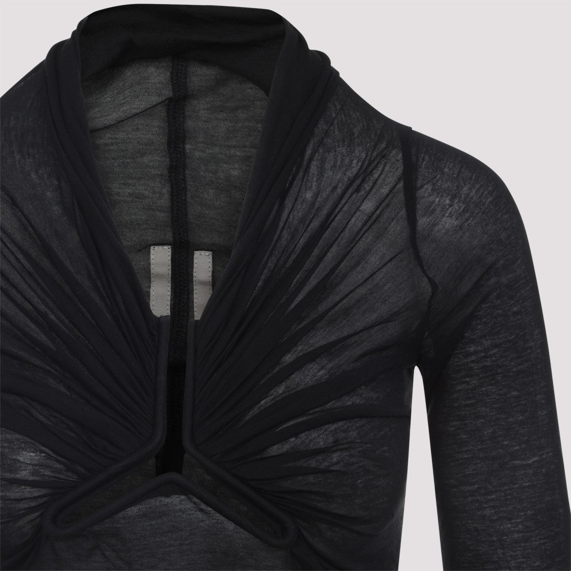 Rick Owens Gathered Front Black Top