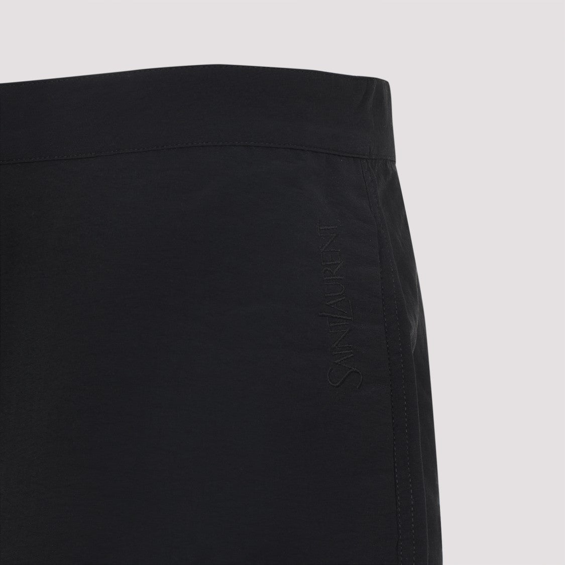 Saint Laurent Black Polyamide Swim Shorts