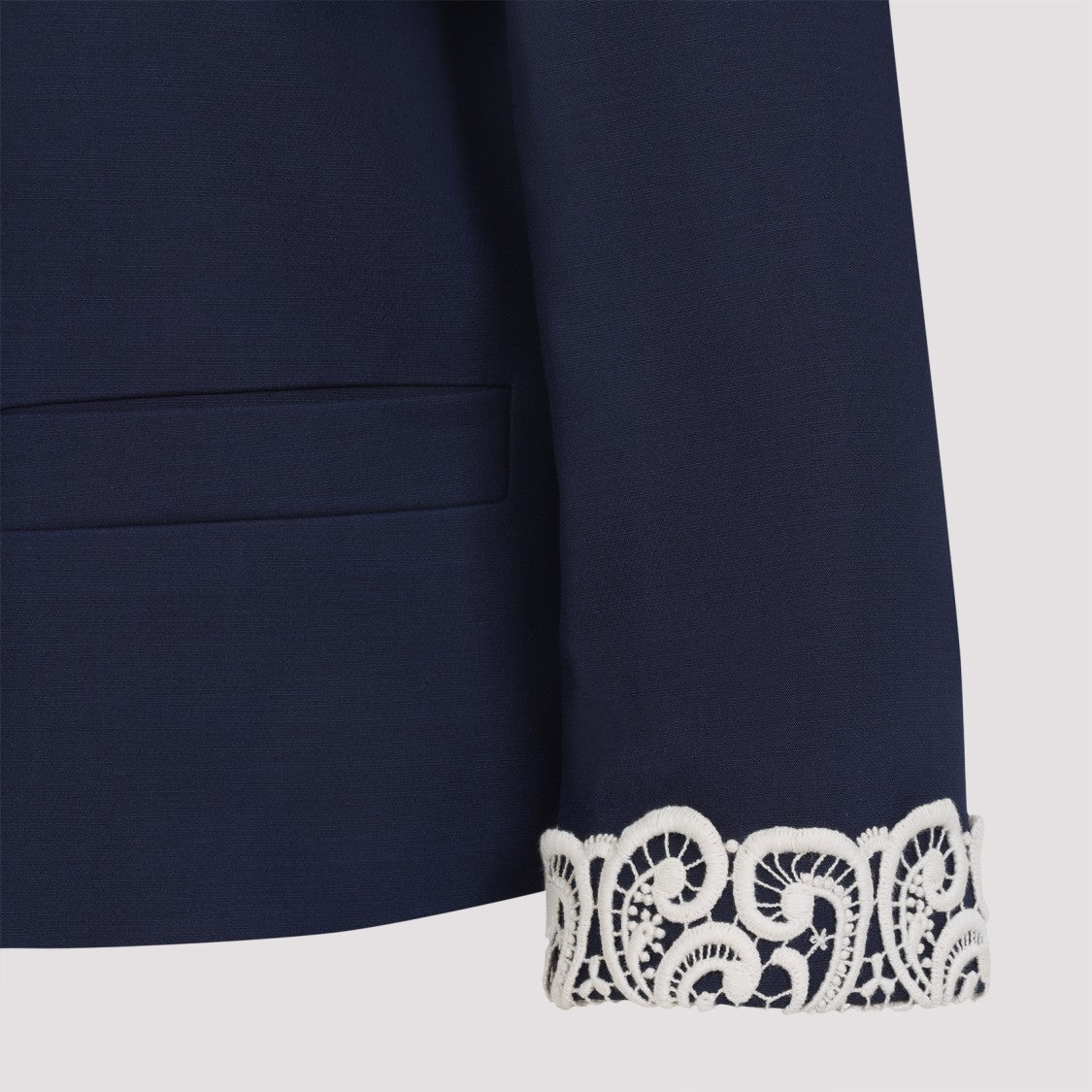Valentino Blue Virgin Wool Jacket