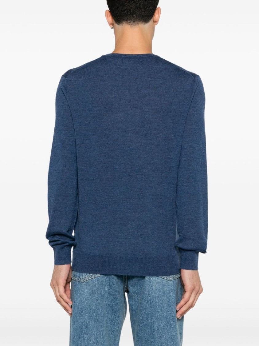 Polo Ralph Lauren Navy Blue Fine Knit Crew Neck Sweater