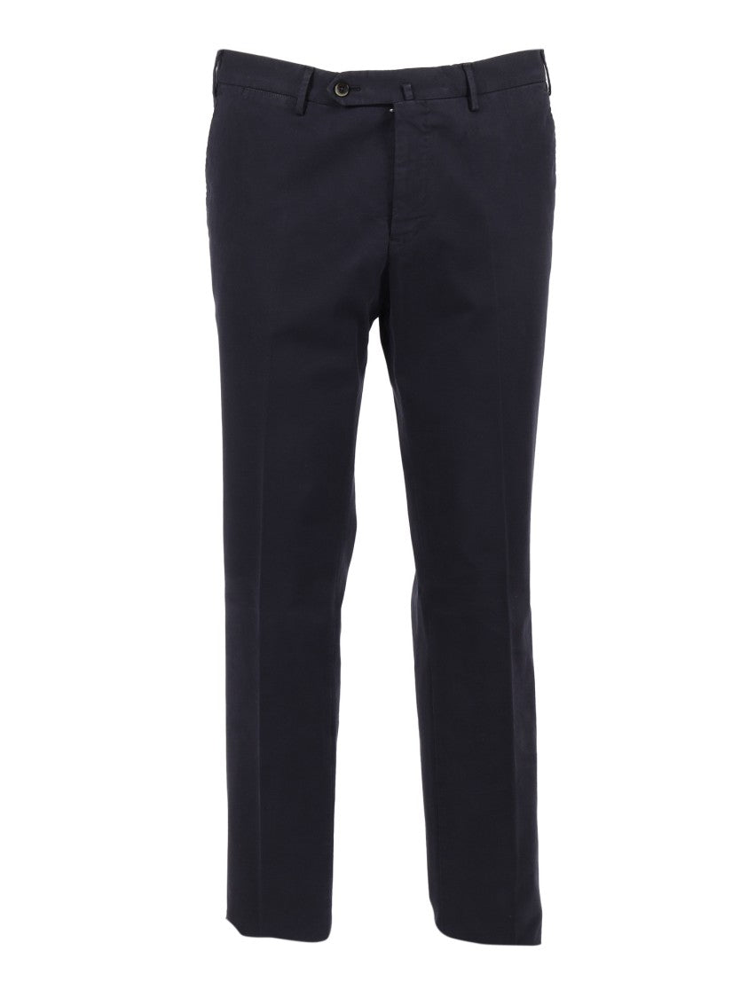 Pt01 Slim-Fit Pants With Flat Front Design