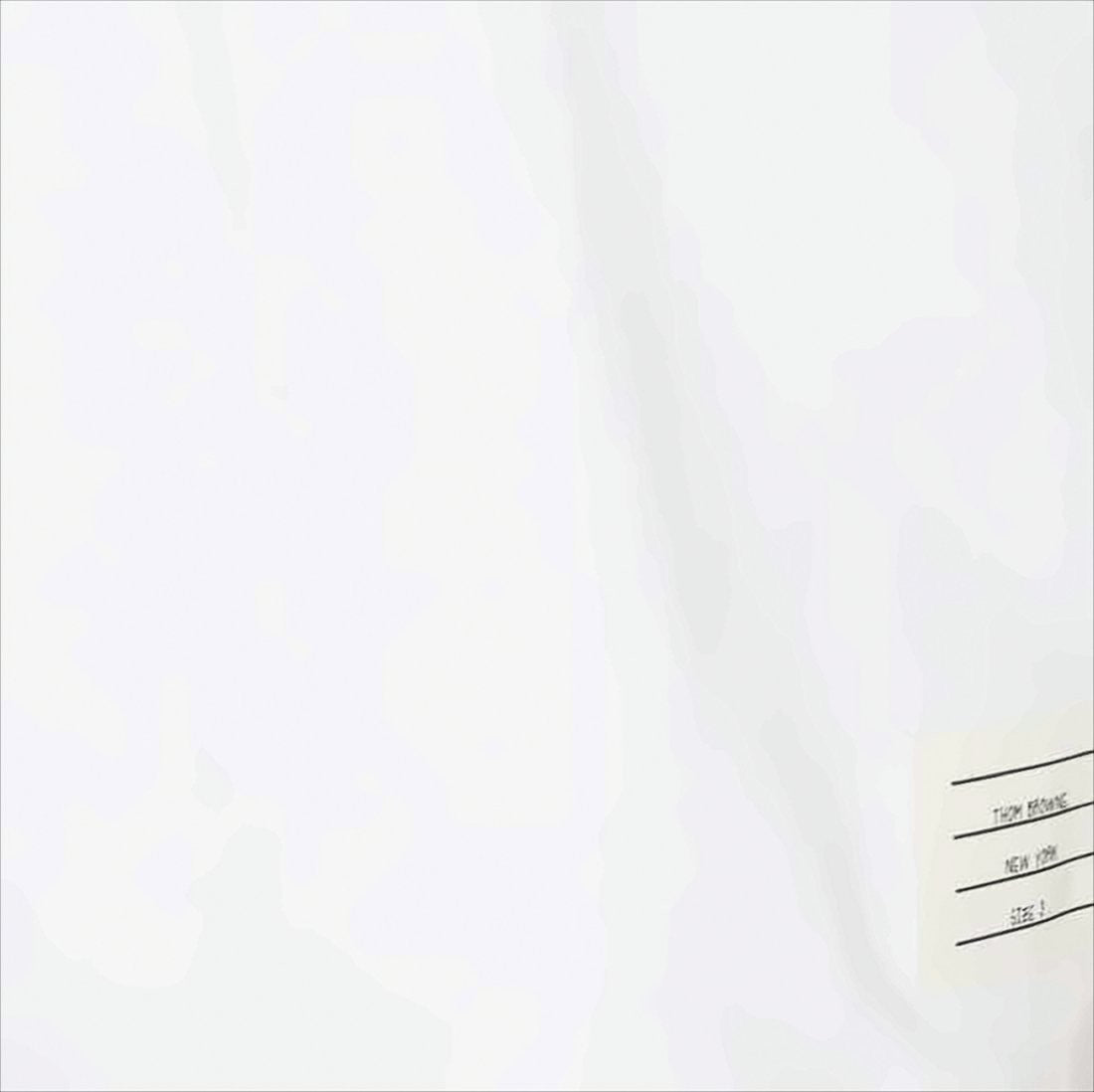 Thom Browne White Short-Sleeve T-Shirt With Striped Pocket Accents