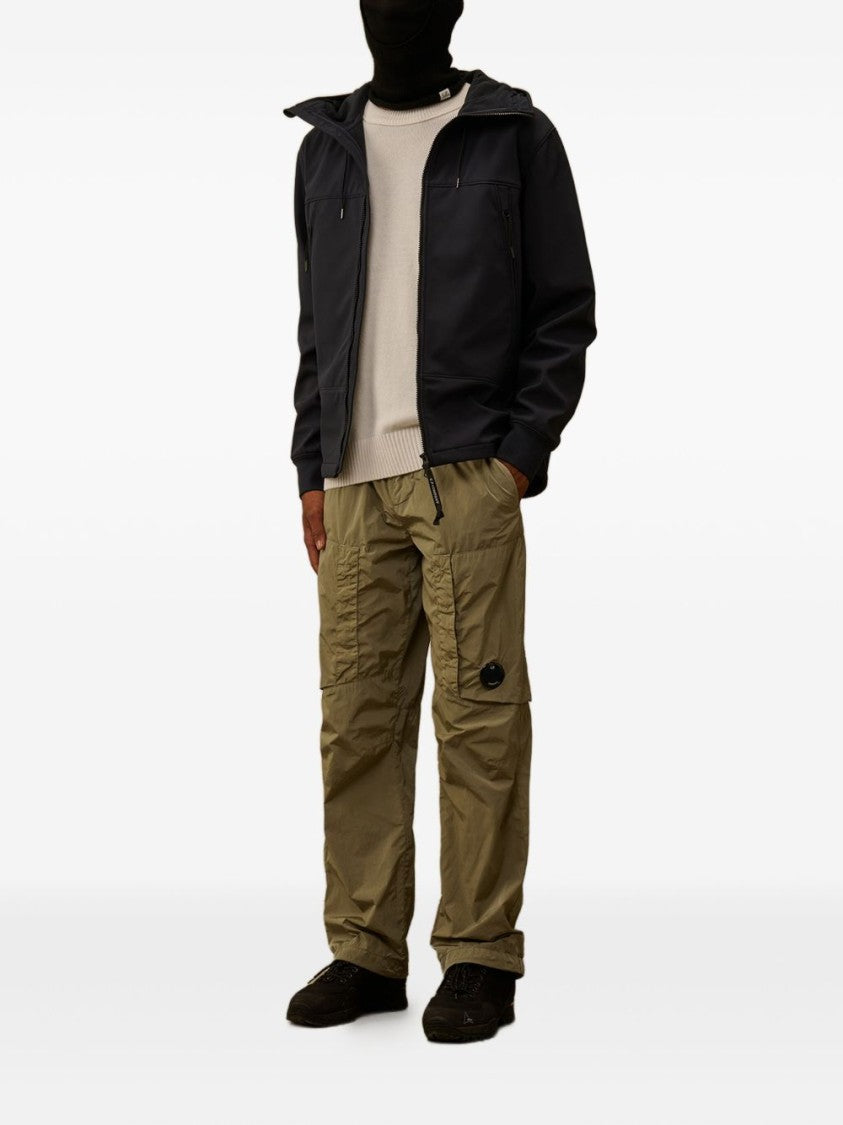 C.P. Company Crew Neck Sweater With Unique Sleeve Patch