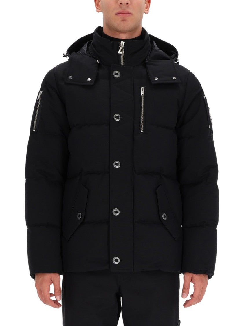 Moose Knuckles Quilted Black Puffer Jacket