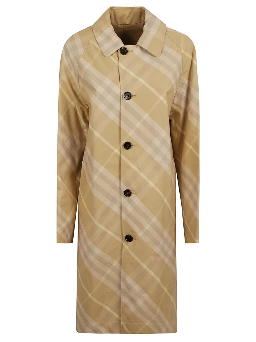 Burberry Classic Plaid Tailored Coat