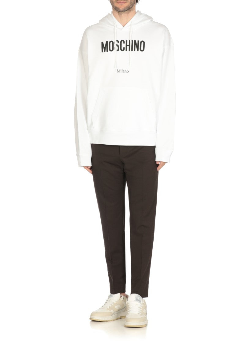 Moschino Cotton Logoed Hoodie