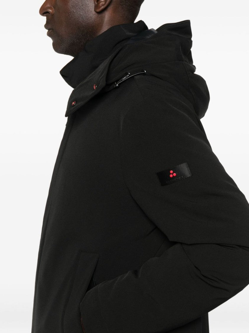 Peuterey Sophisticated Black Parka With High Collar